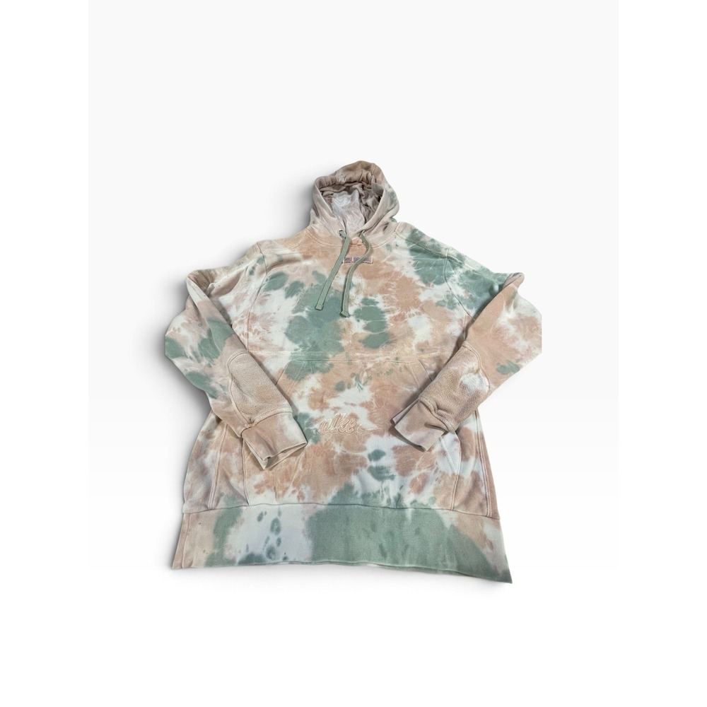 Nike Sportswear French Terry Hoodie Pullover Tie Dye Sweater Mens S